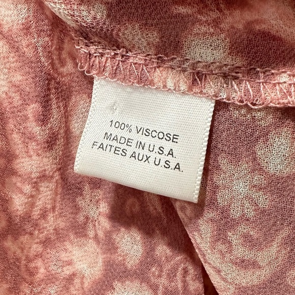 Misa Los Angeles Aeryn Floral Chiffon Button Front Ruffle Top - Picture 7 of 10